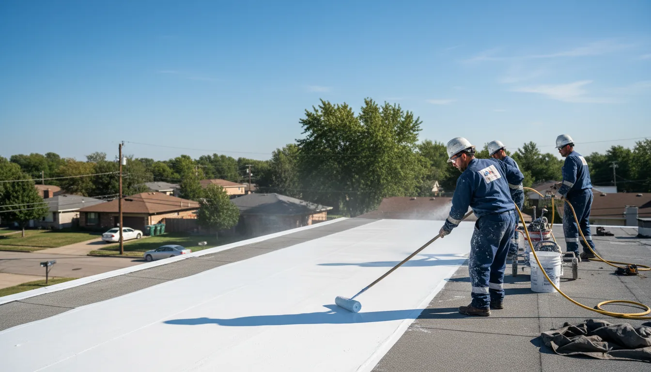 Commercial roof coating in Ottawa Lake, MI near me